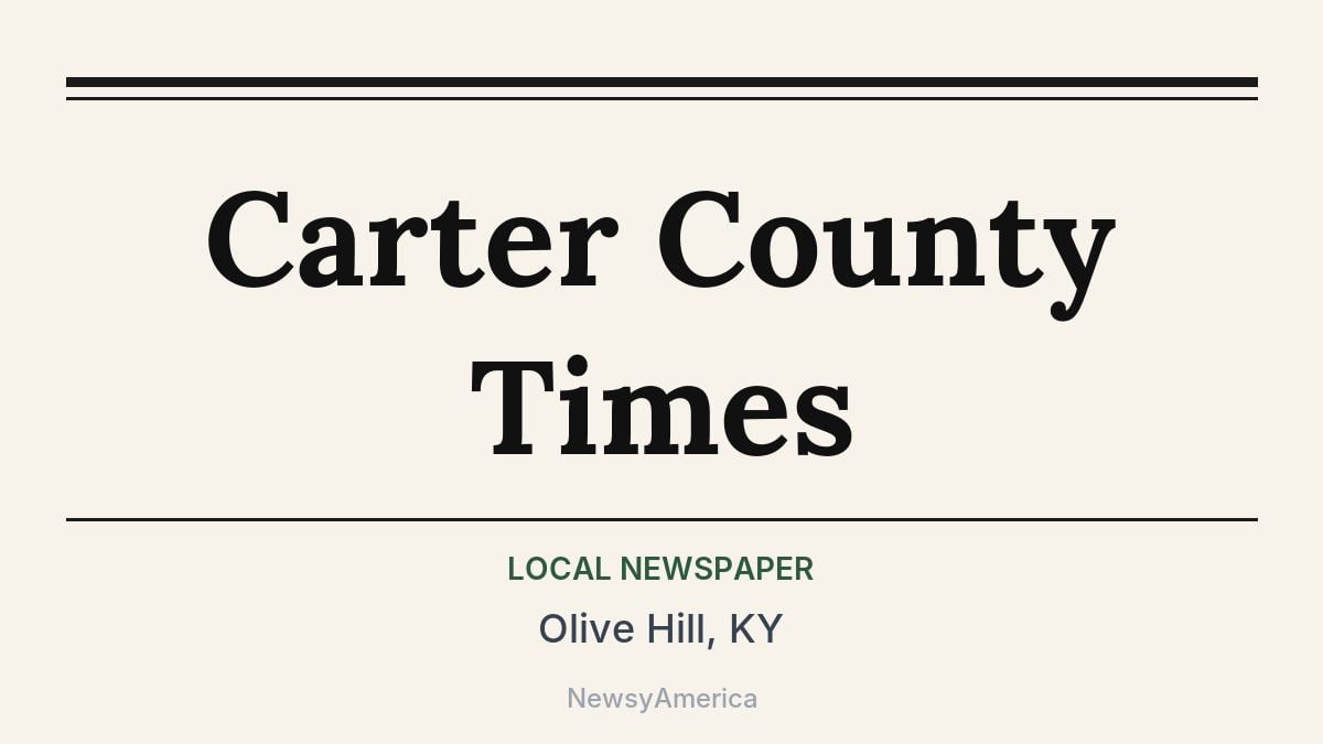 Carter County Times – Olive Hill, KY