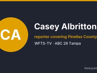 Casey Albritton, reporter covering Pinellas County, WFTS-TV