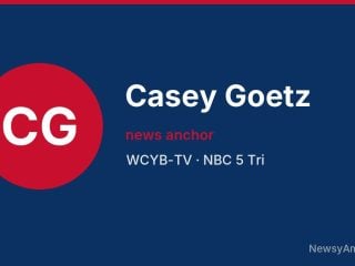 Casey Goetz, news anchor, WCYB-TV