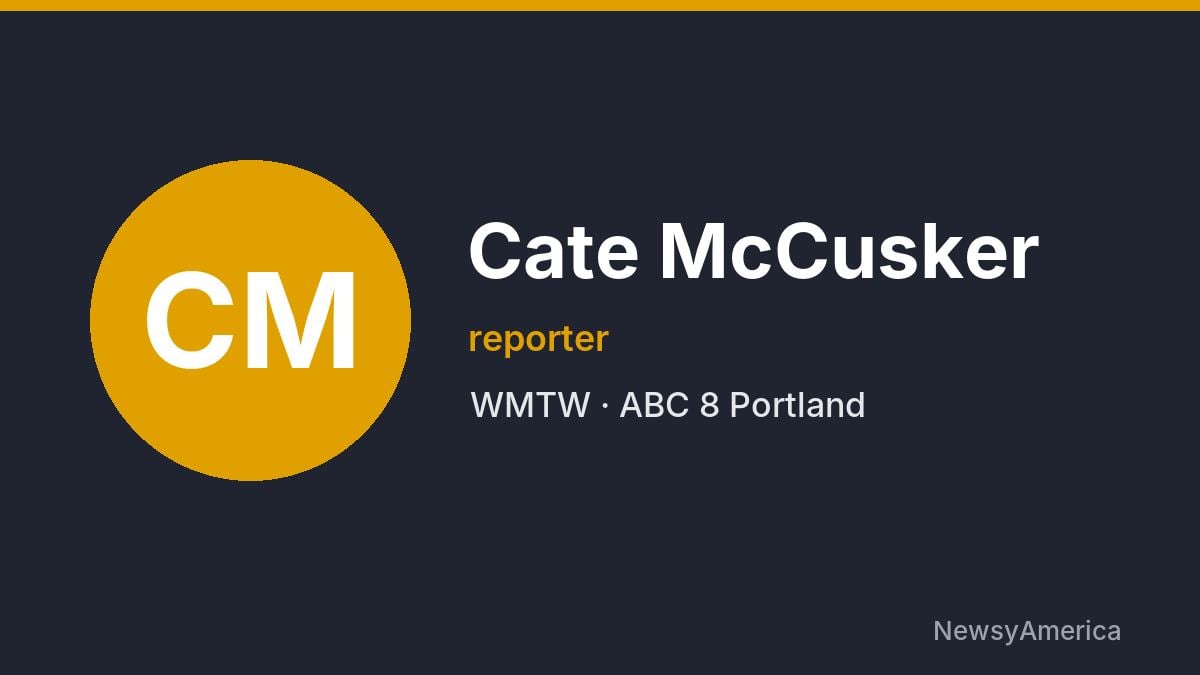 Cate McCusker – WMTW, Portland