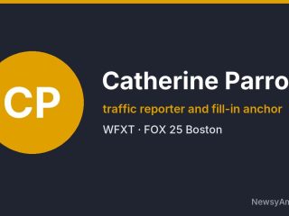 Catherine Parrotta, traffic reporter and fill-in anchor, WFXT