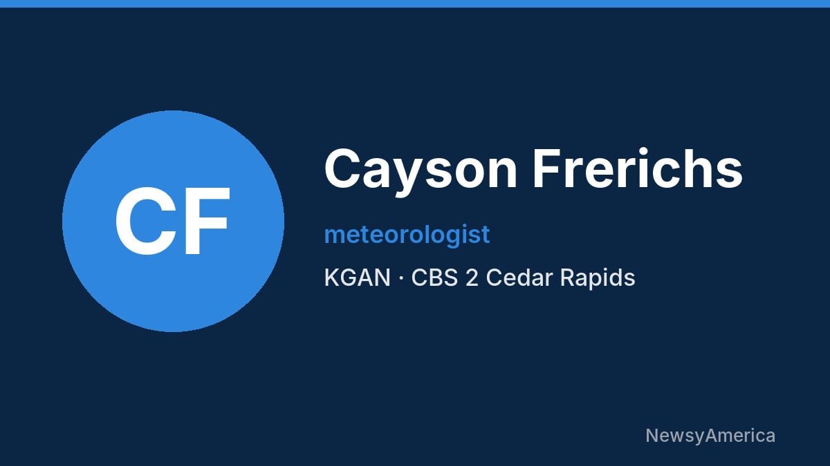 Cayson Frerichs – KGAN, Cedar Rapids