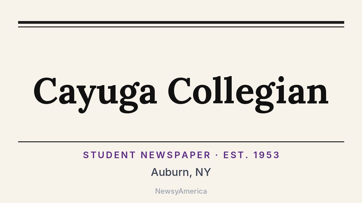 Cayuga Collegian – Auburn, NY