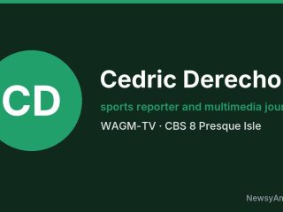 Cedric Derecho, sports reporter and multimedia journalist, WAGM-TV