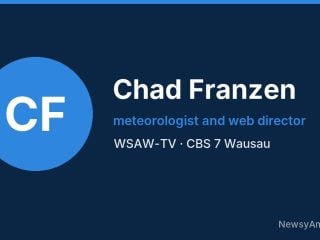 Chad Franzen, meteorologist and web director, WSAW-TV