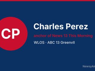 Charles Perez, anchor of News 13 This Morning, WLOS