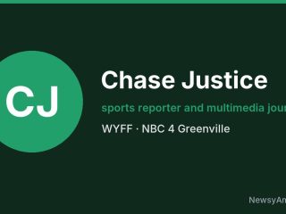 Chase Justice, sports reporter and multimedia journalist, WYFF