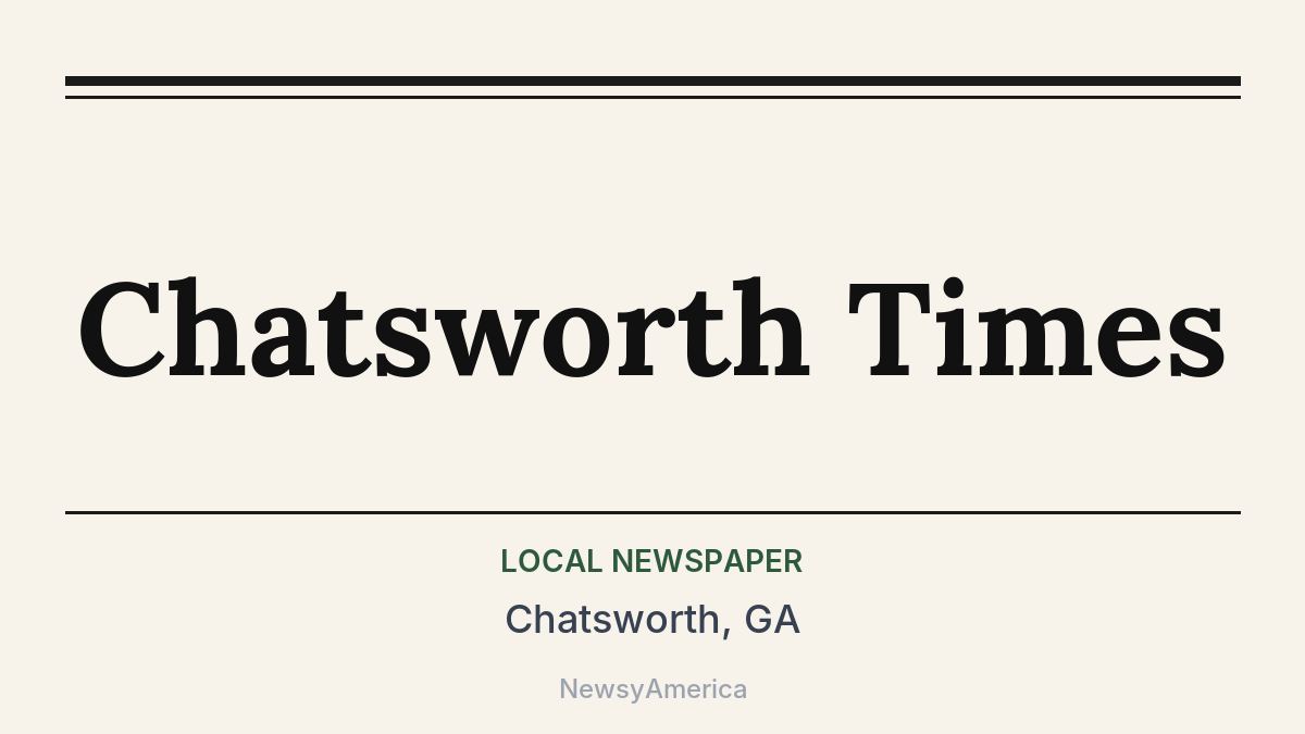 Chatsworth Times – Chatsworth, GA