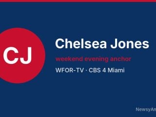 Chelsea Jones, weekend evening anchor, WFOR-TV