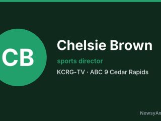 Chelsie Brown, sports director, KCRG-TV