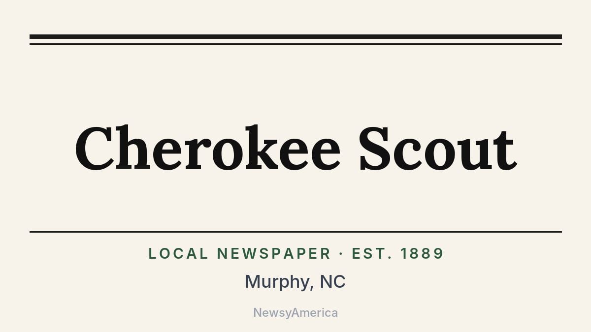 Cherokee Scout – Murphy, NC