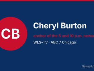 Cheryl Burton, anchor of the 5 and 10 p.m. newscasts, WLS-TV