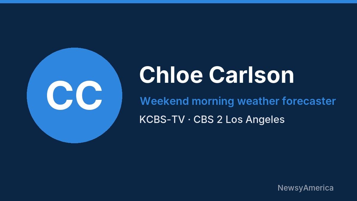Chloe Carlson – KCBS-TV, Los Angeles