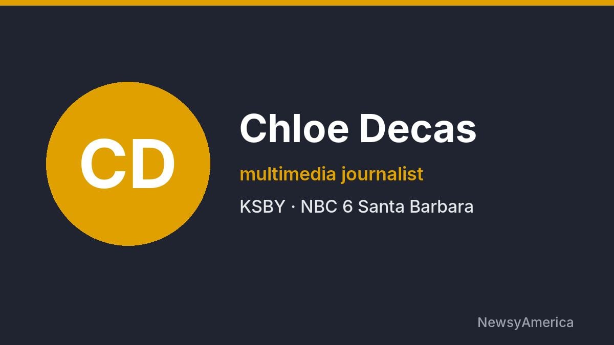 Chloe Decas – KSBY, Santa Barbara