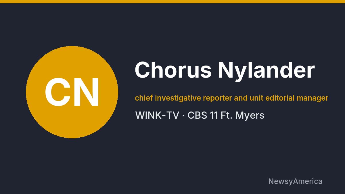 Chorus Nylander – WINK-TV, Ft. Myers