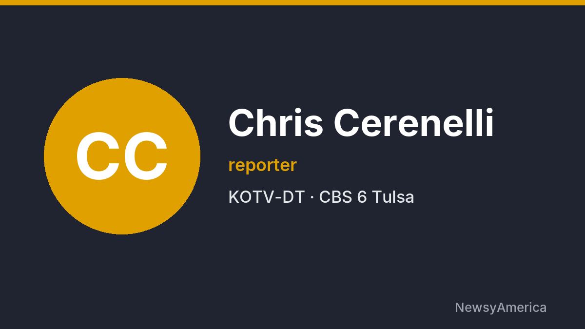 Chris Cerenelli – KOTV-DT, Tulsa