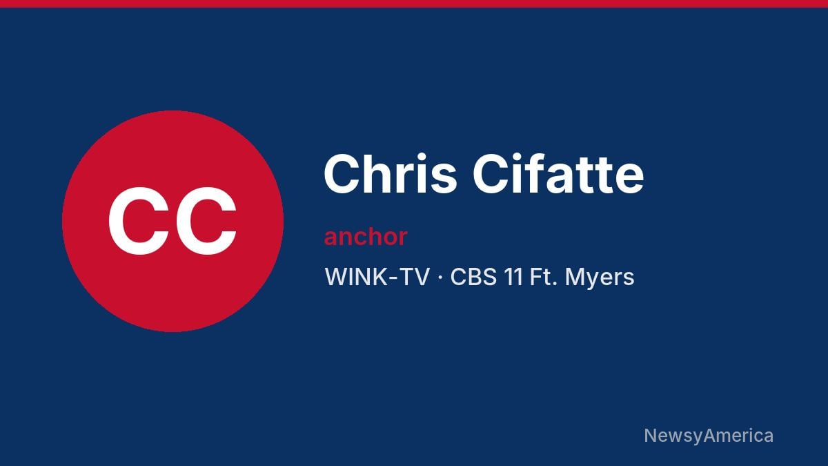 Chris Cifatte – WINK-TV, Ft. Myers