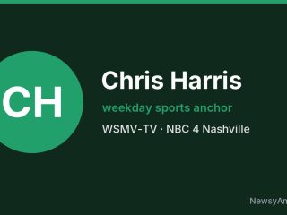 Chris Harris, weekday sports anchor, WSMV-TV