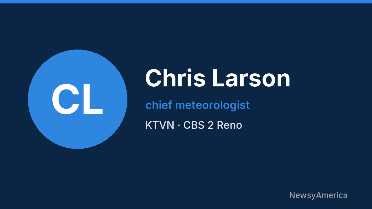 Chris Larson – KTVN, Reno