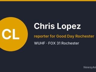 Chris Lopez, reporter for Good Day Rochester, WUHF