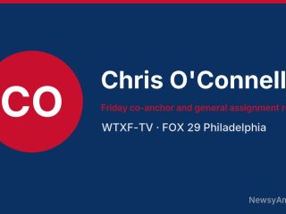 Chris O’Connell, Friday co-anchor and general assignment reporter, WTXF-TV
