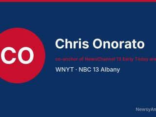 Chris Onorato, co-anchor of NewsChannel 13 Early Today and Today, WNYT