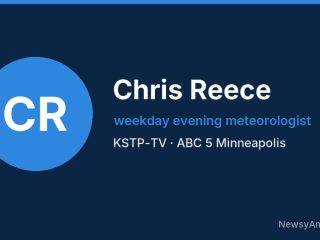 Chris Reece, weekday evening meteorologist, KSTP-TV
