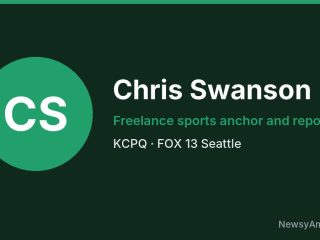Chris Swanson, Freelance sports anchor and reporter, KCPQ
