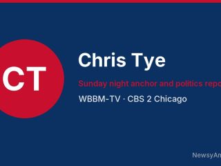 Chris Tye, Sunday night anchor and politics reporter, WBBM-TV