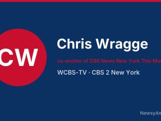 Chris Wragge, co-anchor of CBS News New York This Morning, WCBS-TV