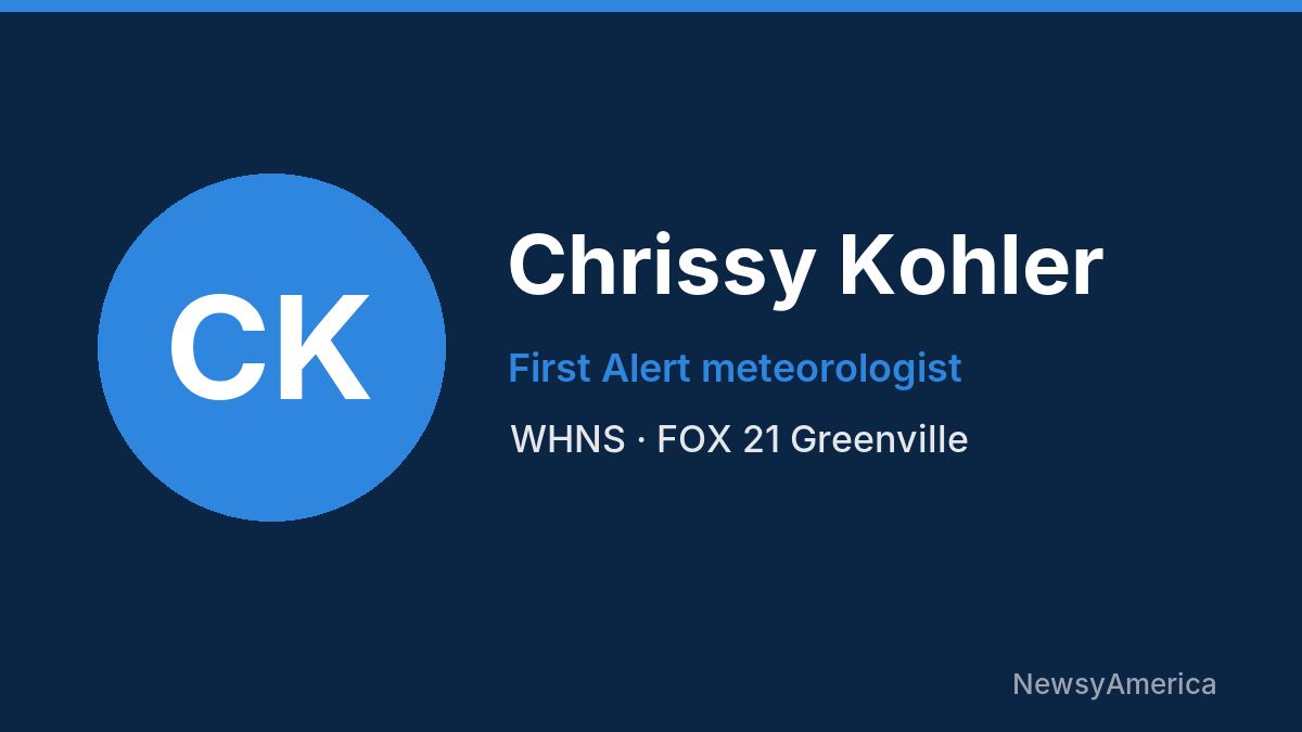 Chrissy Kohler – WHNS, Greenville