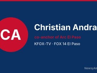 Christian Andrade, co-anchor of Arc El Paso, KFOX-TV