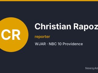 Christian Rapoza, reporter, WJAR