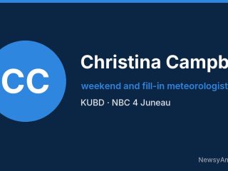 Christina Campbell, weekend and fill-in meteorologist, KUBD