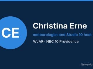Christina Erne, meteorologist and Studio 10 host, WJAR