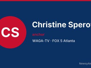 Christine Sperow, anchor, WAGA-TV