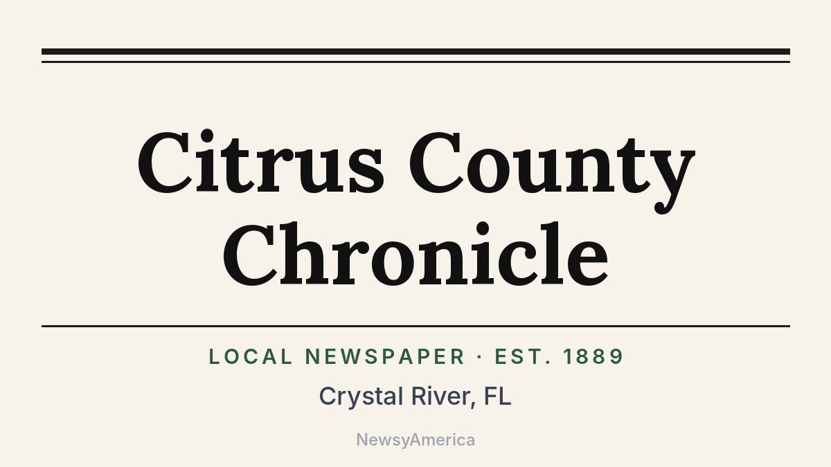 Citrus County Chronicle – Crystal River, FL