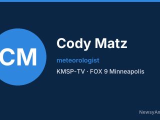 Cody Matz, meteorologist, KMSP-TV