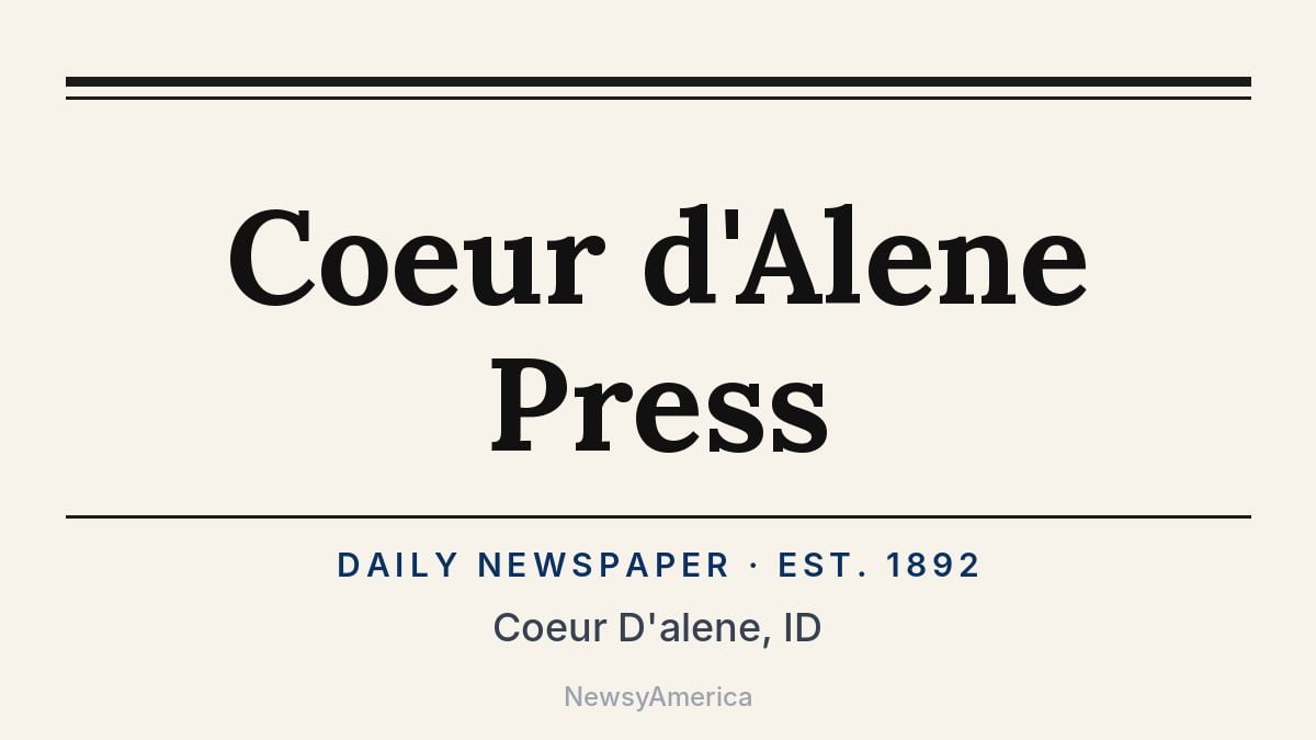 Coeur d’Alene Press – Idaho