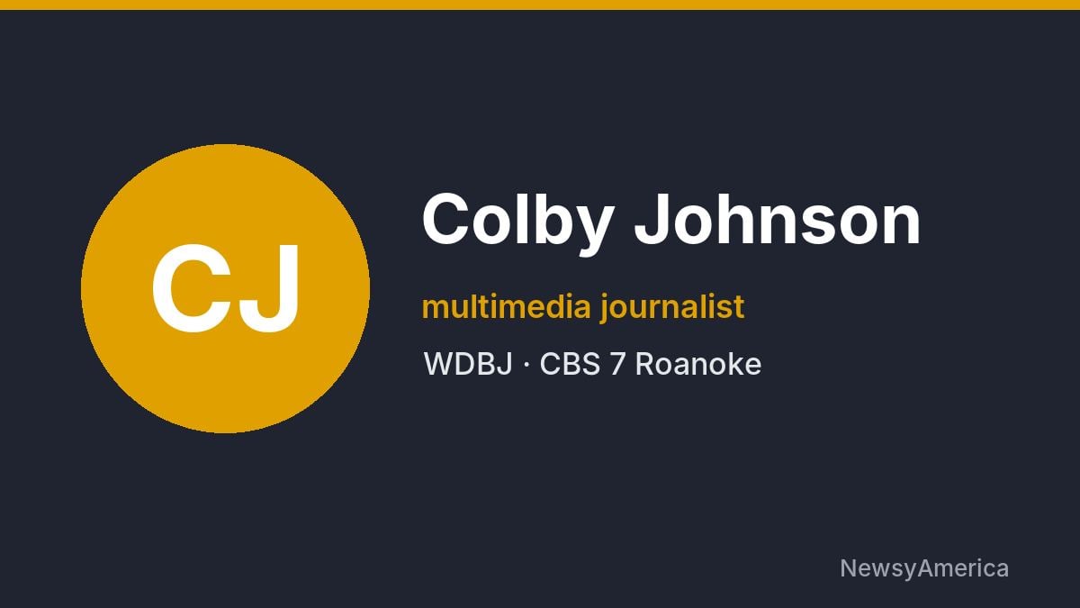 Colby Johnson – WDBJ, Roanoke