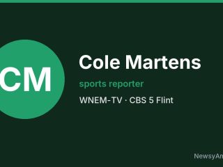Cole Martens, sports reporter, WNEM-TV