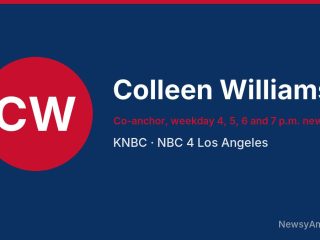 Colleen Williams, Co-anchor, weekday 4, 5, 6 and 7 p.m. newscasts, KNBC