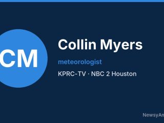 Collin Myers, meteorologist, KPRC-TV
