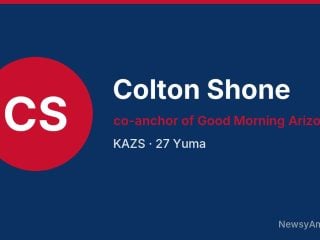 Colton Shone, co-anchor of Good Morning Arizona, KAZS