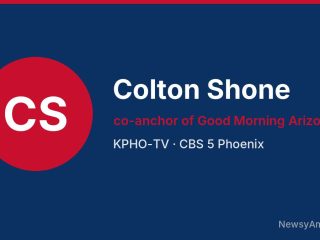 Colton Shone, co-anchor of Good Morning Arizona, KPHO-TV