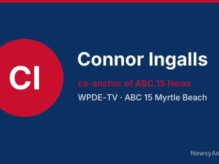 Connor Ingalls, co-anchor of ABC 15 News, WPDE-TV