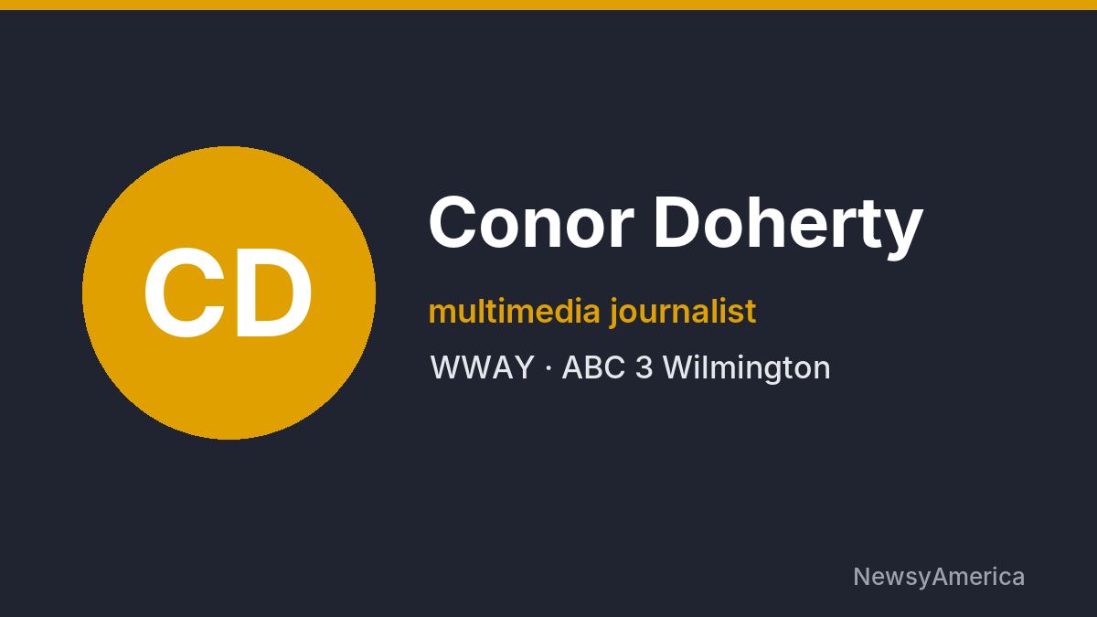 Conor Doherty – WWAY, Wilmington