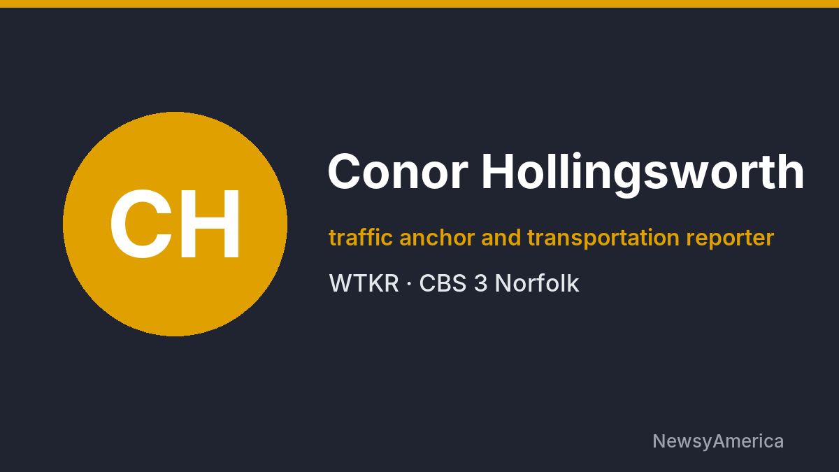 Conor Hollingsworth – WTKR, Norfolk