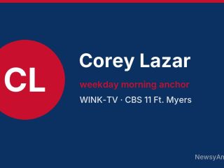 Corey Lazar, weekday morning anchor, WINK-TV