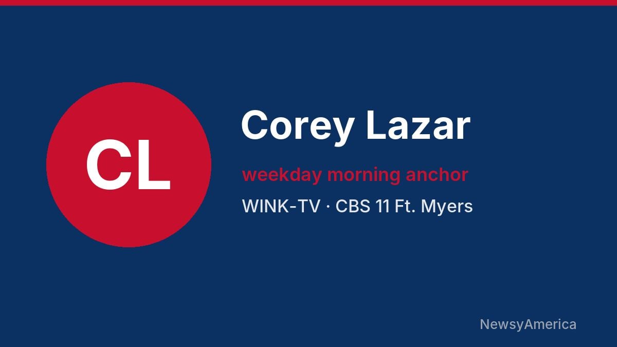 Corey Lazar – WINK-TV, Ft. Myers